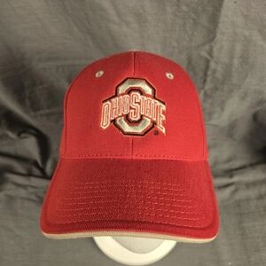 Ohio State Buckeyes Hat Cap Strapback Red Adult One Size Embroidered Adult Mens